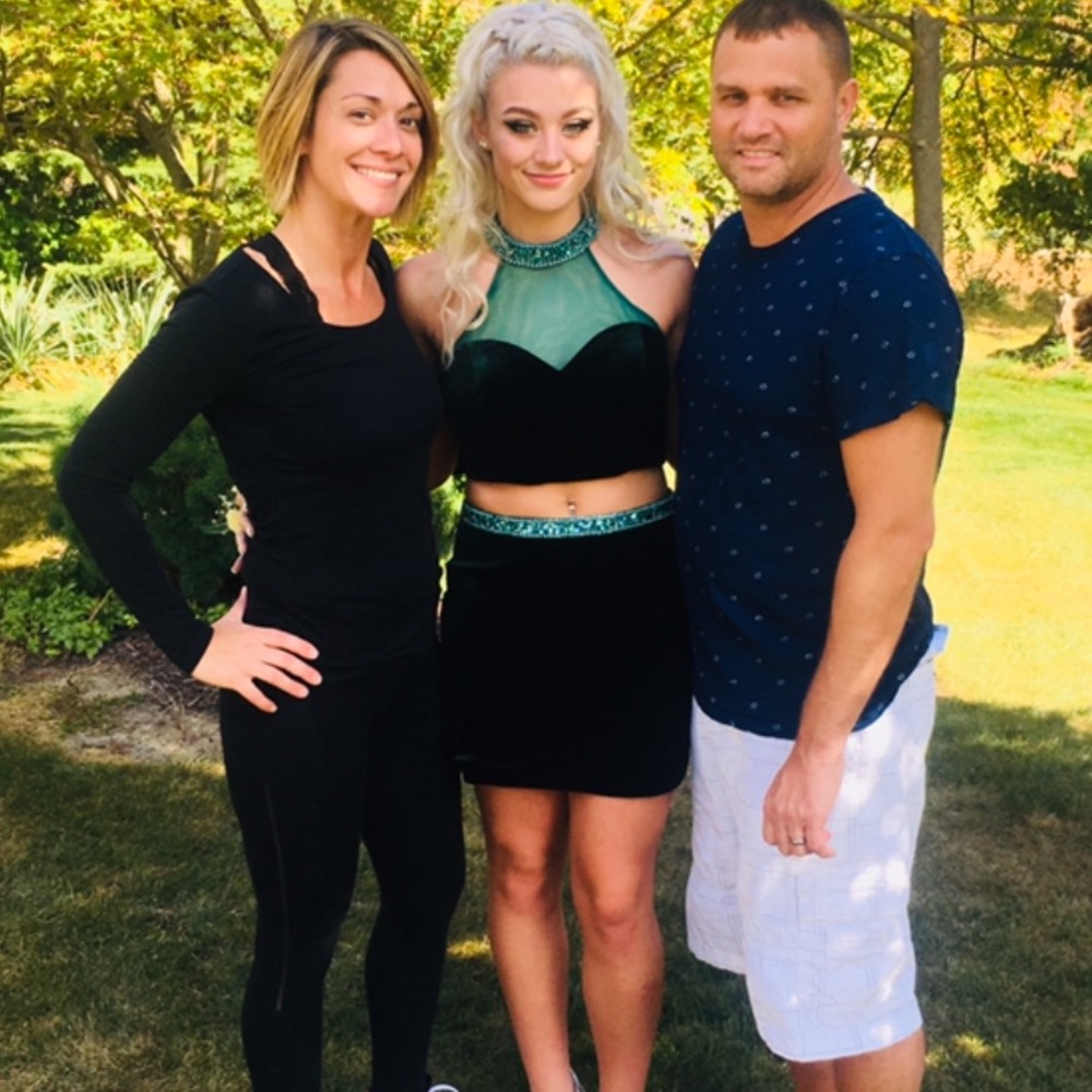 Emerald Green Homecoming Two Piece